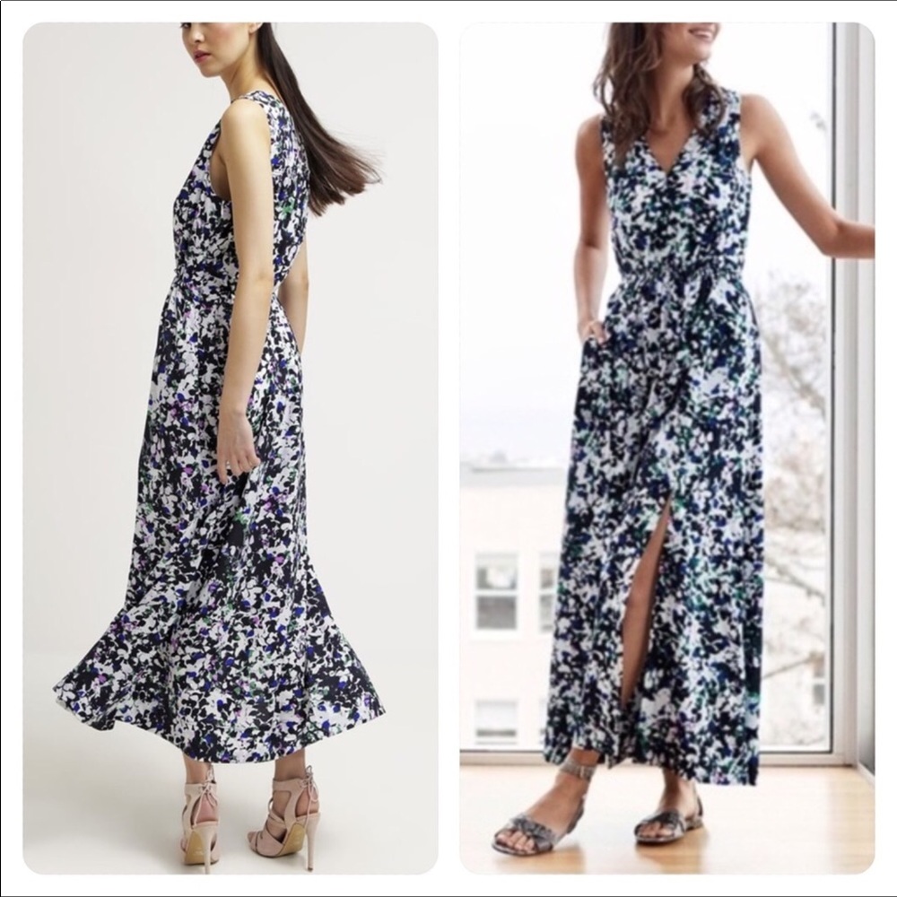 Banana Republic Floral Sleeveless Maxi Dress